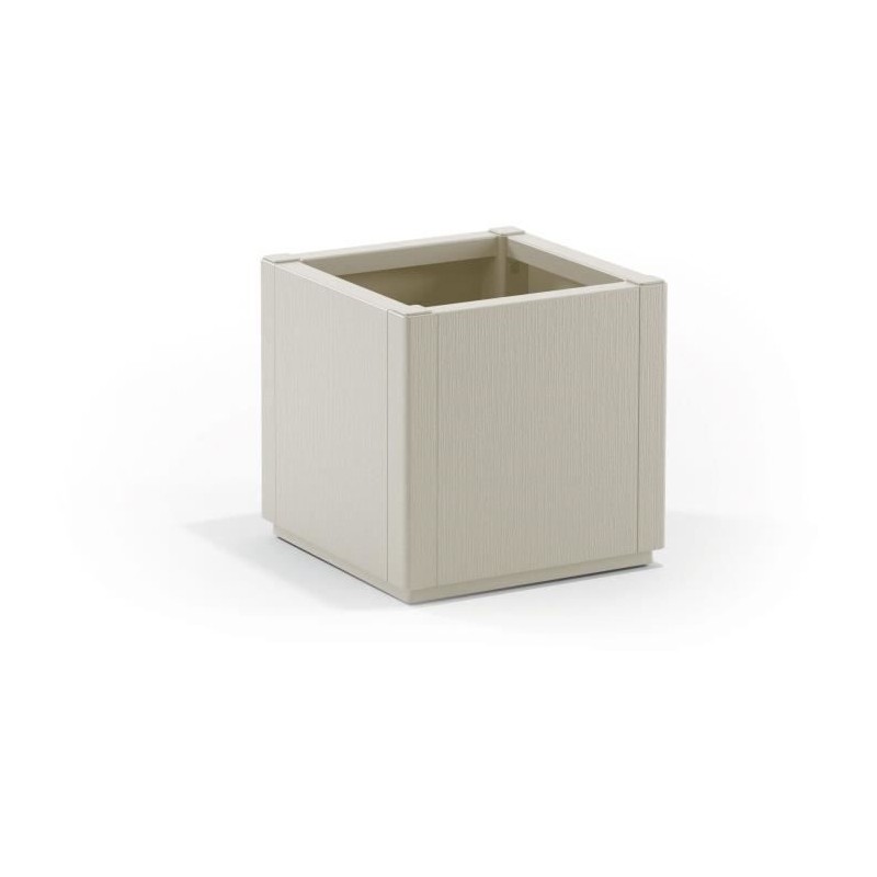 STEFANPLAST Bac a fleur ETHICA - Craie - Carré - 38 L - 36x36xh 35 cm STEFANPLAST Bac a fleur ETHICA - Craie - Carré - 38 L - 36x36xh 35 cm