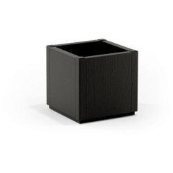 STEFANPLAST Bac a fleur/jardiniere ETHICA - Graphite - Carré - 38 L -