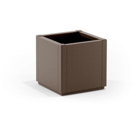 STEFANPLAST Bac a fleur ETHICA - Taupe - Carré - 38 L - 36x36xh 35 cm