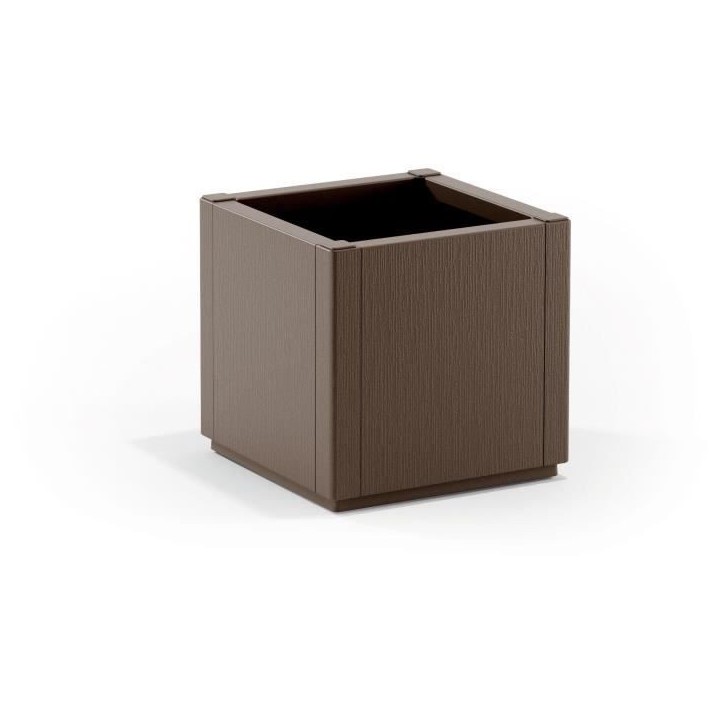 STEFANPLAST Bac a fleur ETHICA - Taupe - Carré - 38 L - 36x36xh 35 cm STEFANPLAST Bac a fleur ETHICA - Taupe - Carré - 38 L - 36x36xh 35 cm