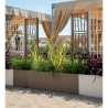 STEFANPLAST Bac a fleur/Jardiniere ETHICA - Taupe - Carré avec treill
