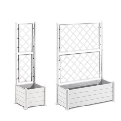 STEFANPLAST Bac a fleur/Jardiniere rectangulaire avec treillis - Finit
