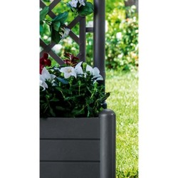 STEFANPLAST Bac a fleur carré ITALIA avec treillis - 30L - Plastique