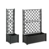 STEFANPLAST Bac a fleur/Jardiniere avec treillis - ITALIA FLOWER BOX -