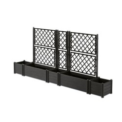 STEFANPLAST Bac a fleur/Jardiniere avec treillis - ITALIA FLOWER BOX -