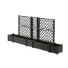 STEFANPLAST Bac a fleur/Jardiniere avec treillis - ITALIA FLOWER BOX -