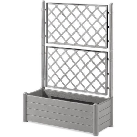 STEFANPLAST Bac a fleur/Jardiniere ITALIA rectangulaire avec treillis