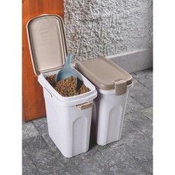 KERBL - Conteneur - Petfood - Brun/blanc - 15l