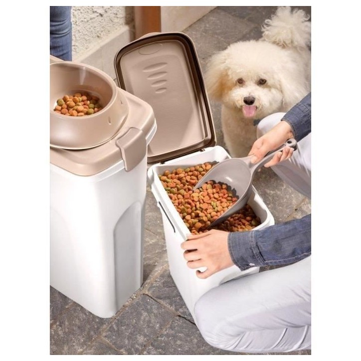 KERBL - Conteneur - - Petfood - Brun/blanc - 25l