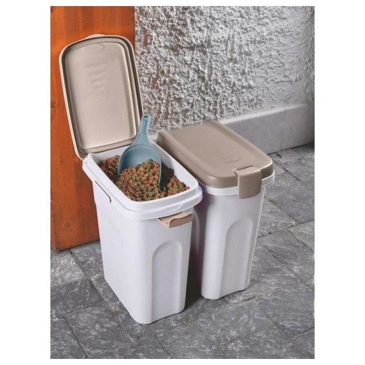 KERBL - Conteneur - - Petfood - Brun/blanc - 25l