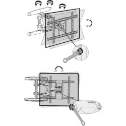 Réglage extensible. Mount Slim pour la télévision - Stell - SHO 762
