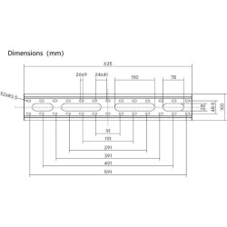 Support TV fixe - SLIM - Stell - SHO 4220