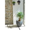 Pot de fleurs Rond Egg Ø 50cm - EDA - Graphit - 46 L - Ø 50 x H. 45