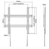 Support TV fixe - SLIM - Stell - SHO 5200