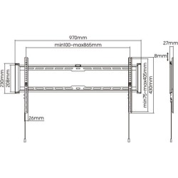 Support TV fixe - SLIM - Stell - SHO 7210