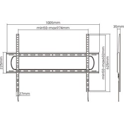 Support TV fixe - SLIM - Stell - SHO 7220