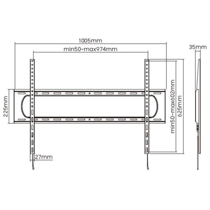 Support TV fixe - SLIM - Stell - SHO 7220