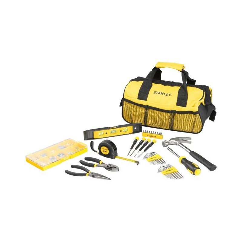 Coffret d'outils - STANLEY - STMT0-74101 - 38 pieces - Métal - Noir Coffret d'outils - STANLEY - STMT0-74101 - 38 pieces - Métal - Noir