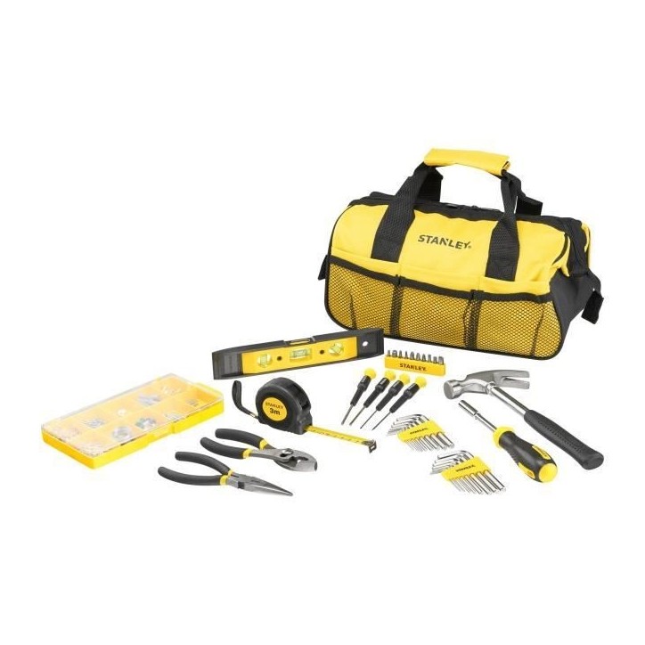 Coffret d'outils - STANLEY - STMT0-74101 - 38 pieces - Métal - Noir Coffret d'outils - STANLEY - STMT0-74101 - 38 pieces - Métal - Noir