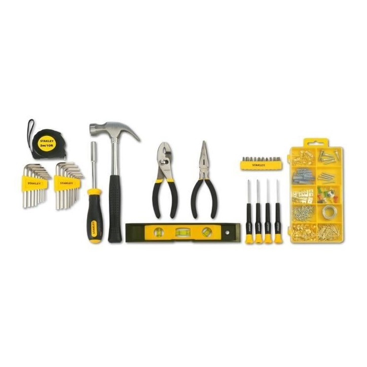 Coffret d'outils - STANLEY - STMT0-74101 - 38 pieces - Métal - Noir Coffret d'outils - STANLEY - STMT0-74101 - 38 pieces - Métal - Noir