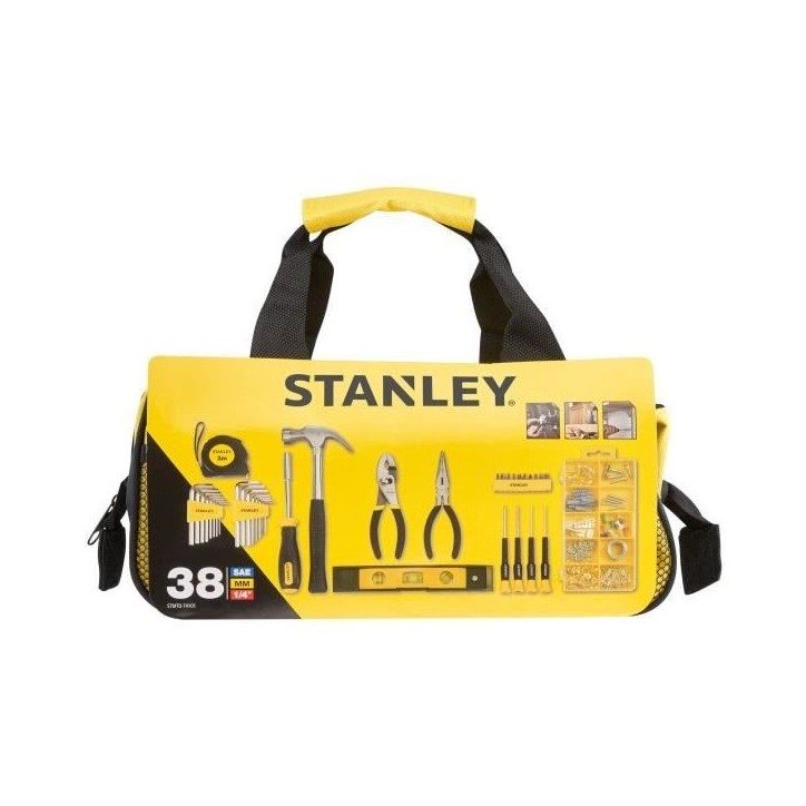 Coffret d'outils - STANLEY - STMT0-74101 - 38 pieces - Métal - Noir Coffret d'outils - STANLEY - STMT0-74101 - 38 pieces - Métal - Noir