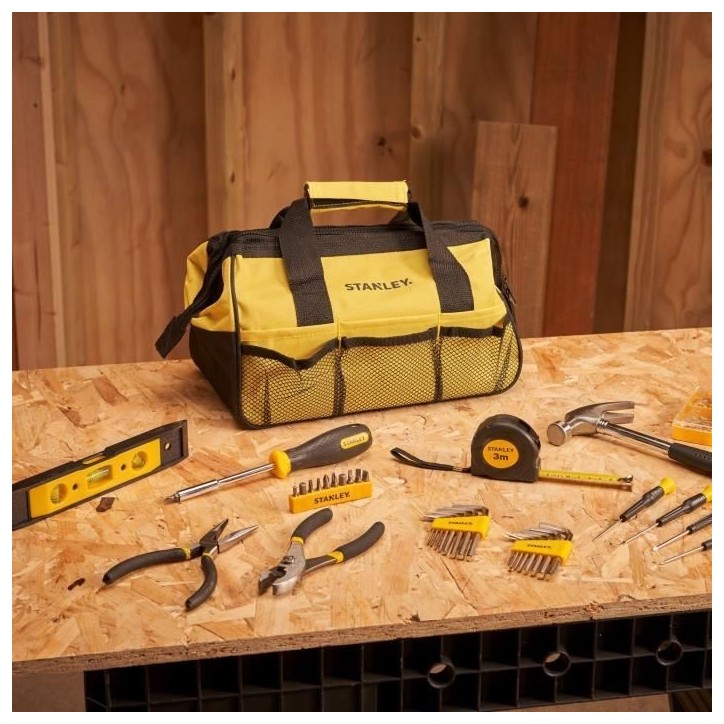 Coffret d'outils - STANLEY - STMT0-74101 - 38 pieces - Métal - Noir Coffret d'outils - STANLEY - STMT0-74101 - 38 pieces - Métal - Noir