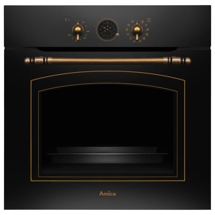Four multifonction - Catalyse - AMICA - ED17319B RETRO - Noir - 59,5 x 59,5 x 57 cm