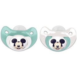 Lot de 2 sucettes - THERMOBABY - Silicone orthodontique - Avec clip pr