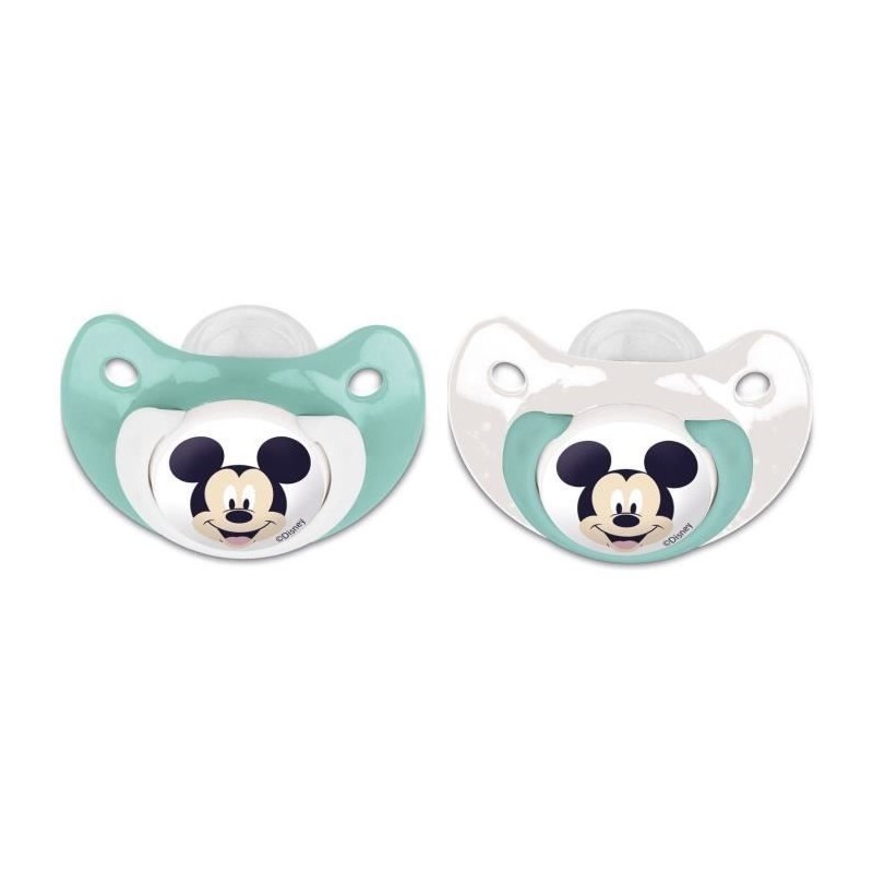Lot de 2 sucettes - THERMOBABY - Silicone orthodontique - Avec clip pr Lot de 2 sucettes - THERMOBABY - Silicone orthodontique - Avec clip pr