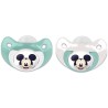 Lot de 2 sucettes - THERMOBABY - Silicone orthodontique - Avec clip pr