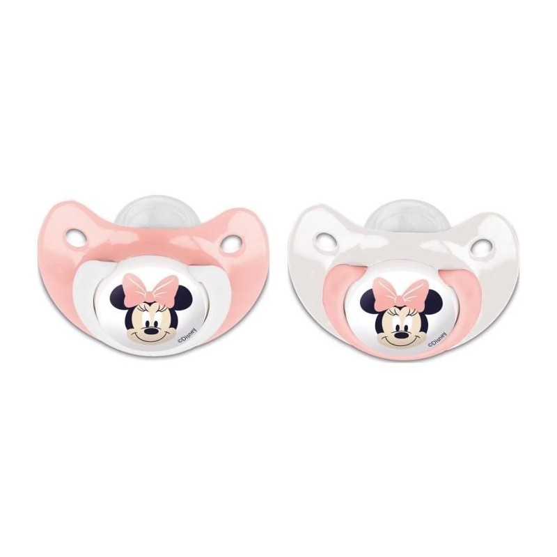 Lot de 2 sucettes - THERMOBABY - Silicone orthodontique - Avec clip pr