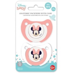 Lot de 2 sucettes - THERMOBABY - Silicone orthodontique - Avec clip pr