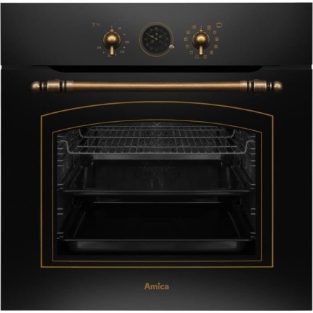 Four multifonction - Catalyse - AMICA - ED17319B RETRO - Noir - 59,5 x 59,5 x 57 cm