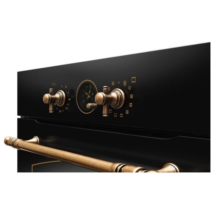 Four multifonction - Catalyse - AMICA - ED17319B RETRO - Noir - 59,5 x 59,5 x 57 cm