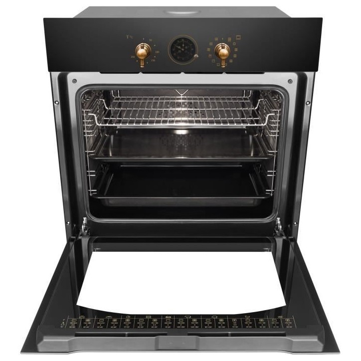 Four multifonction - Catalyse - AMICA - ED17319B RETRO - Noir - 59,5 x 59,5 x 57 cm