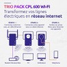 Kit CPL - STRONG - Powerline Wi-Fi 600 Triple Pack - Point d'Acces 300