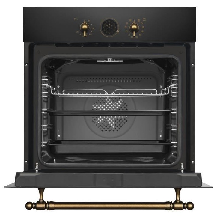 Four multifonction - Catalyse - AMICA - ED17319B RETRO - Noir - 59,5 x 59,5 x 57 cm