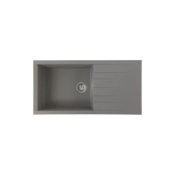 STRADOUR Evier a encastrer CUBE, en SMC GRIS BETON - 16, 1 bac, dim. 1