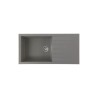 STRADOUR Evier a encastrer CUBE, en SMC GRIS BETON - 16, 1 bac, dim. 1