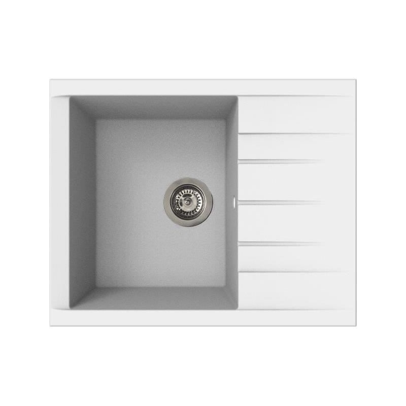 Evier - Résine SMC - Blanc uni - A encastrer - STRADOUR - Cube 1C XS Evier - Résine SMC - Blanc uni - A encastrer - STRADOUR - Cube 1C XS