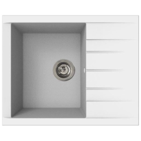 Evier - Résine SMC - Blanc uni - A encastrer - STRADOUR - Cube 1C XS