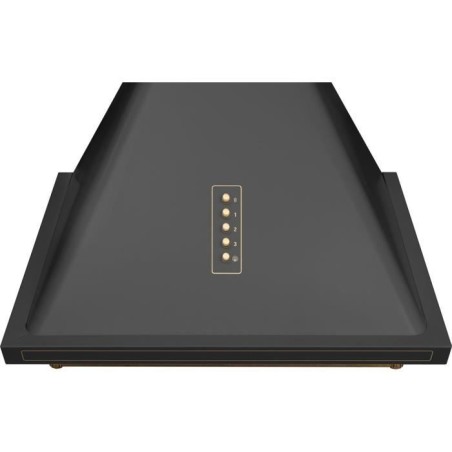 Hotte retro décorative murale - AMICA - OKC6212RA - 76/104 x 60 x 50 cm - Noir