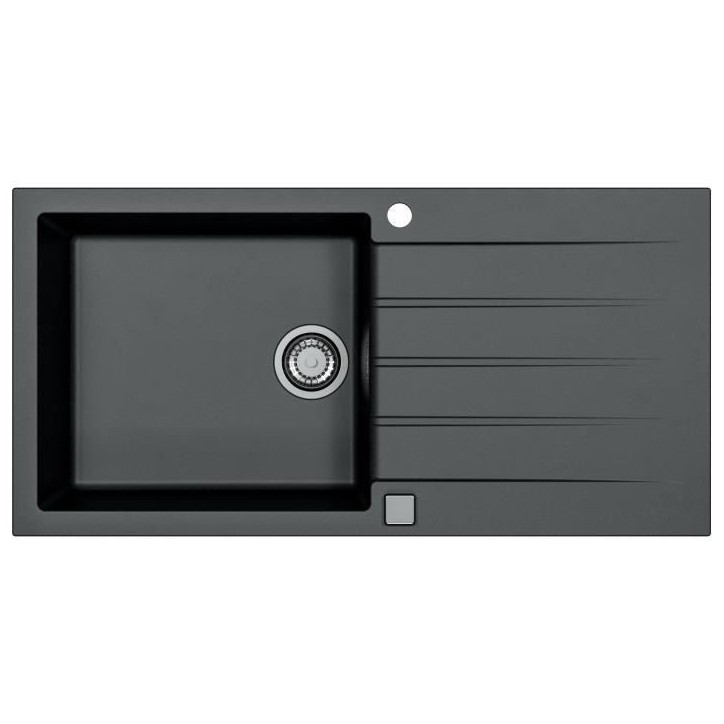 Evier a encastrer - Granit - Noir - 1 grand bac - 100 x 50 cm - CADIT - STRADOUR Evier a encastrer - Granit - Noir - 1 grand bac - 100 x 50 cm - CADIT - STRADOUR
