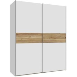 Armoire de chambre - SAGITTA - Blanc mat - 2 portes coulissantes - 170