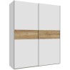 Armoire de chambre - SAGITTA - Blanc mat - 2 portes coulissantes - 170