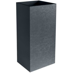 Bac a fleurs Carré Haut 40 cm - EDA - Graphit - 31 L - 39,5 x 39,5 x