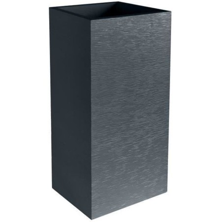 Bac a fleurs Carré Haut 40 cm - EDA - Graphit - 31 L - 39,5 x 39,5 x
