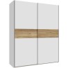 Armoire de chambre - SAGITTA - Blanc mat - 2 portes coulissantes - 170