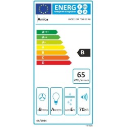 Hotte retro décorative murale - AMICA - OKC6212RA - 76/104 x 60 x 50