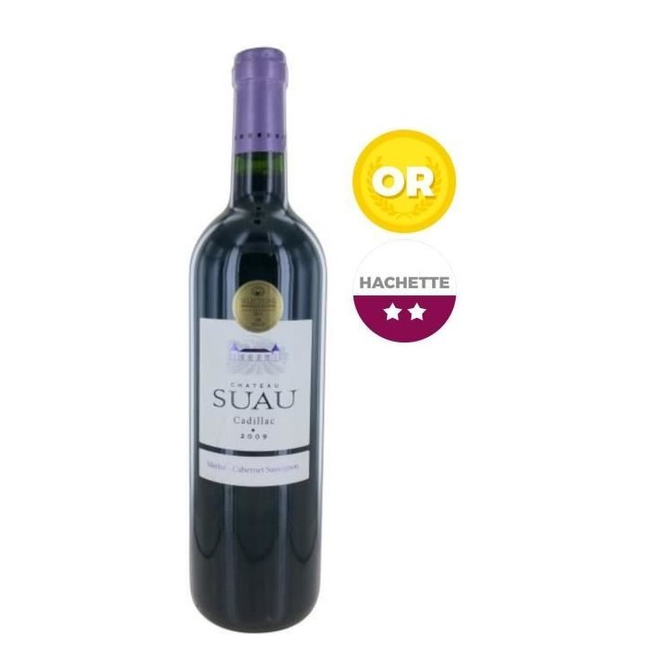 Château Suau Cadillac 2009 Côtes de Bordeaux - Vin rouge de Bordeaux
